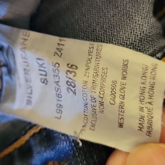 Silver Jeans Suki bootcut classic 5 pocket  75% cotton 25% polyester 28/36 EUC … - Picture 9 of 10